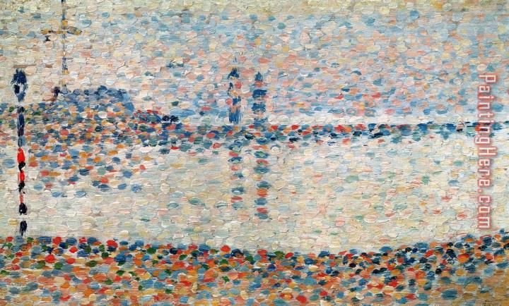 Georges Pierre Seurat Study For The Channel At Gravelines Evening